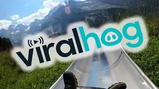 Speeding Through a Beautiful Mountain Coaster in Switzerland || ViralHog