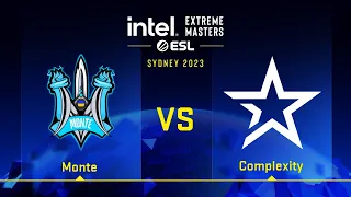 Monte vs Complexity | Map 1 Overpass | IEM Sydney 2023