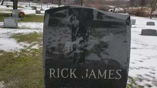 RICK JAMES OLD HOME IN ORCHARD PARK AND GRAVESITE IN BUFFALO, NY.