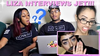 "SHARPIE FOR EYELINER?! INTERVIEW WITH JET" By Liza Koshy Reaction!!!