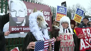 Protest in London against Julian Assange's extradition to the US | AFP