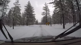 Snow Drive. Big Bear Lake, CA Drive down Hwy 38 and Back. January 19, 2017. Early Morn Part 6