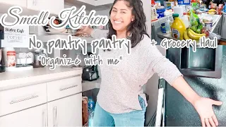 MOBILE HOME NO PANTRY PANTRY ORGANIZATION | + GROCERY HAUL