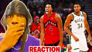 SCOTTIE BARNES IS HOOPIN!!! dMillionaire REACTS to BUCKS at RAPTORS | FULL GAME HIGHLIGHTS