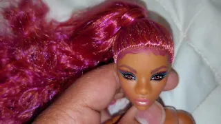 my first barbie looks style doll unboxing