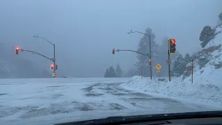 Complete Winter Wonderland tour. Big Bear Snow. 12/28/20. Highway 18 and 38. The Dam to Onyx Summit.