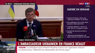 L'ambassadeur Ukrainien en France réagit