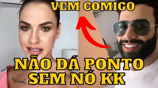 Gusttavo Lima e Andressa Suita em GRAVAÇÃO e o Embaixador mostra que não dá ponto sem nó kkk