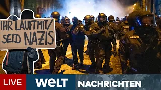 CORONA-PROTESTE & GEGENPROTEST: Bambule in Rostock - Starke OMIKRON-WELLE | WELT Newsstream