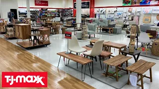 TJ MAXX SHOP WITH ME FURNITURE CHAIRS ARMCHAIRS TABLES HOME DECOR SHOPPING STORE WALK THROUGH