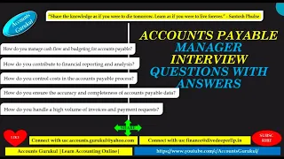 ACCOUNTS PAYABLE UNIQUE MANAGER/LEAD INTERVIEW QUESTIONS WITH ANSWERS