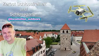 Zerbst von oben, Schlossfreiheit und Schlossgarten