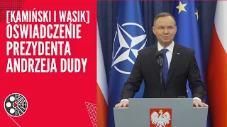 [Kamiński i Wąsik] Oświadczenie Prezydenta Andrzeja Dudy