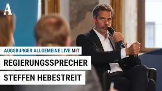 Regierungssprecher Steffen Hebestreit über die Macht der Worte - "Augsburger Allgemeine LIVE"