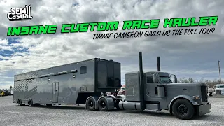 Sickest Race Hauler Ever!! Custom Peterbilt with a 5150 trailer