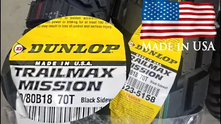 Dunlop Trail Max Mission Adventure Tires Review - Made in U.S.A. Mod#37