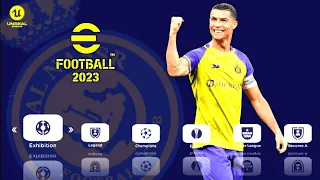 eFootball Pes 2023 PPSSPP TM Arts Update Kits Real Faces New Stadium Camera PS5 Graphics HD English