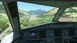 Hard Landing at Paro International Airport (MFS 2020)(Airbus A320neo)