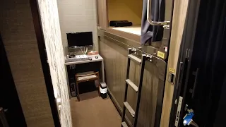 Spending 24 Hours in $22 Cheap CAPSULE Hotel | Gran Customa |