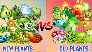 PVZ2 Team Old Plants vs Team New plants | Which Team is the best - Plants vs Plants