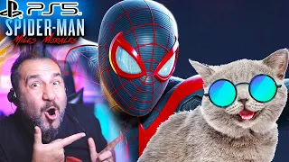 SPIDERMAN ŞOK OLDU PROWLER TANIDIK ÇIKTI! KEDİ KURTARMA GÖREVİ! | PS5 SPIDER-MAN MILES MORALES #4