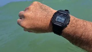 Casio W-218H (sea water test)