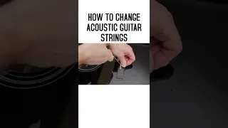 How To Change Acoustic Guitar Strings #shorts #guitar #acousticguitar #musician