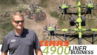 A LOOK AT THE  ALL NEW CLAAS 4900 LINER BUSINESS RAKE