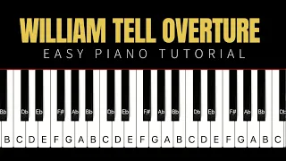 William Tell Overture (Rossini) | Easy Piano Tutorial