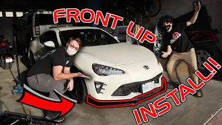 GT86 DIY Front Lip Install!!