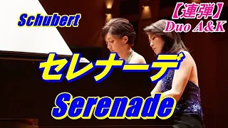 セレナーデ/シューベルト/ピアノ連弾/Serenade/Schubert/arr. for piano duet/by Duo A&K/100-44