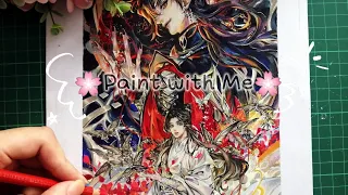 Paint with Me🌸TIANGUANCIFU Manhwa✨手繪天官賜福漫畫封面✨