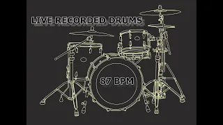 87 BPM  DRUM Track - Straight Beat