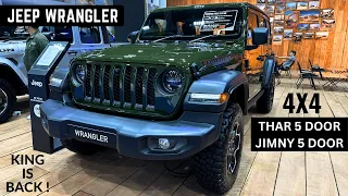 2023 Jeep Wrangler Rubicon 5 Door - India’s Best 4X4 Off-Road SUV | Thar 5 Door and Jimny 5 Door 4X4