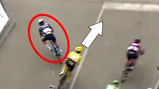 Rider Takes Wrong Turn Almost Crashes Yellow Jersey | Tour de France Femmes avec Zwift 2022 Stage 5