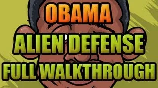 Obama Alien Defense FULL Walkthrough *HD*