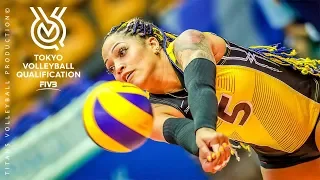 Great Women's Volleyball Rally | Long Rally | Volleyball Olympic Qualifying Tournament 2019