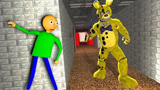 Animatronics at Baldi's School Chasing Us FNAF Garry's Mod