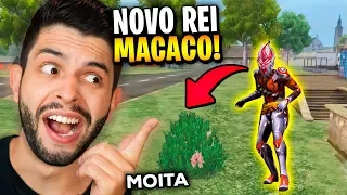 O MAIS TROLL?!? JÁ USEI O NOVO PERSONAGEM REI MACACO DO FREE FIRE!!!