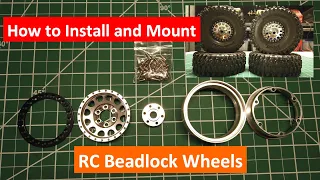 How To Step by Step Install and Mount RC Beadlock Wheels