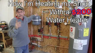 Can you Heat your Shop with a $200 Water Heater? Radiant Floor Heating For My Shop | Allison Customs