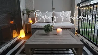 BALCONY MAKEOVER 2021| Clean and decorate with me | Five Below, Overstock, World Market