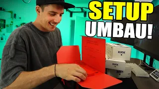 XXL GAMING SETUP UMBAU!🔥 - Fixx Setup Vlog 1!