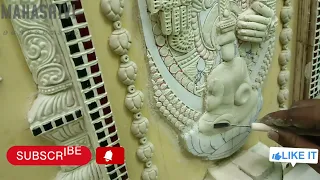 how to make Emboss for 3d Lakshmi Tanjore painting