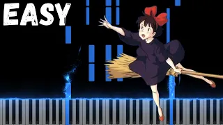 Kiki's Delivery Service "On A Clear Day" - Easy Piano Tutorial