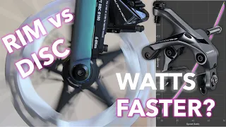 Are Disc brakes Slower? Rim Vs Disc Aero tested.