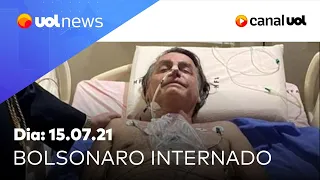 Saúde de Bolsonaro: acompanhe informações direto do hospital | UOL News  (15/07/2021)