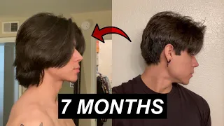 Hair Growth Time Lapse - 7 Months