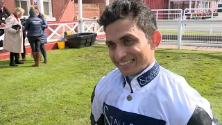 Apprentice jockey Shariq Mohd joyous after riding first winner