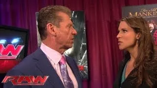 Stephanie confronts Mr. McMahon about Triple H: Raw, June 10, 2013